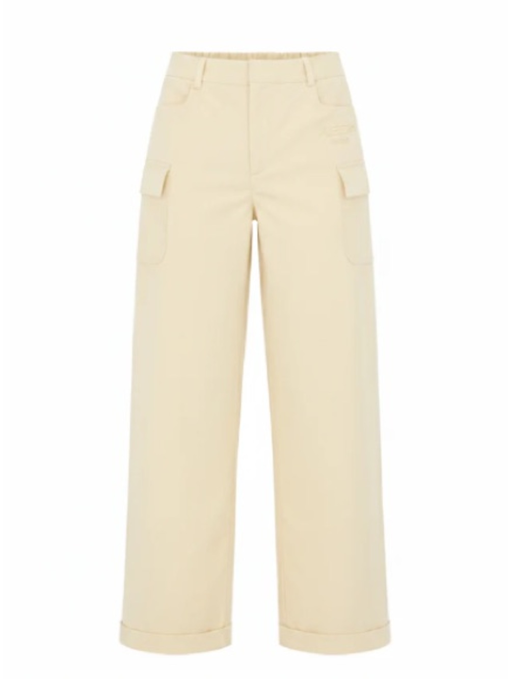 Aleeza Paris Urban pants Light Yellow size Large, cuffed hem
